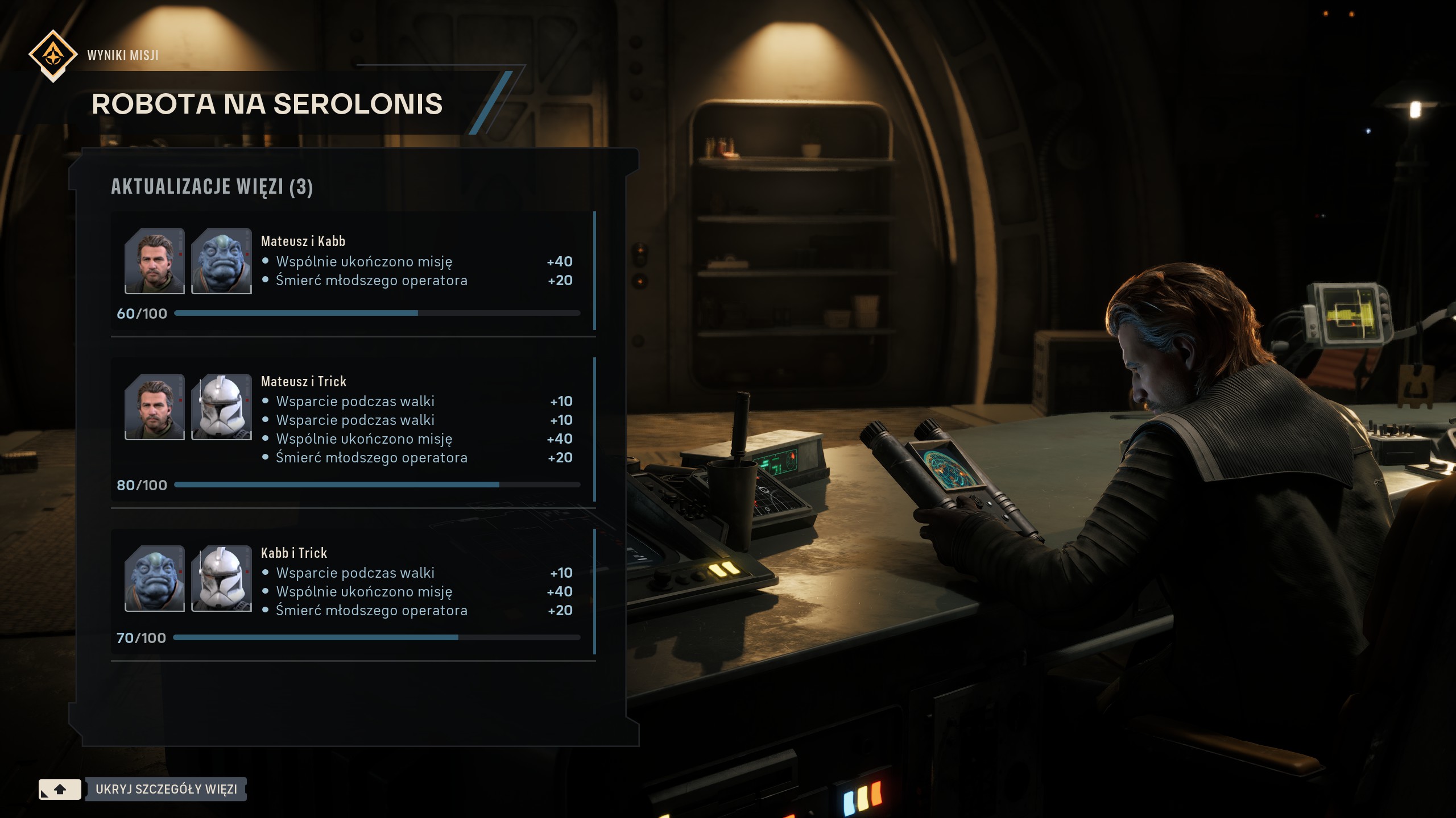 Star Wars Zero Company - Punkty więzi operatorów: jak zdobywać, co robią i zmieniają w grze?