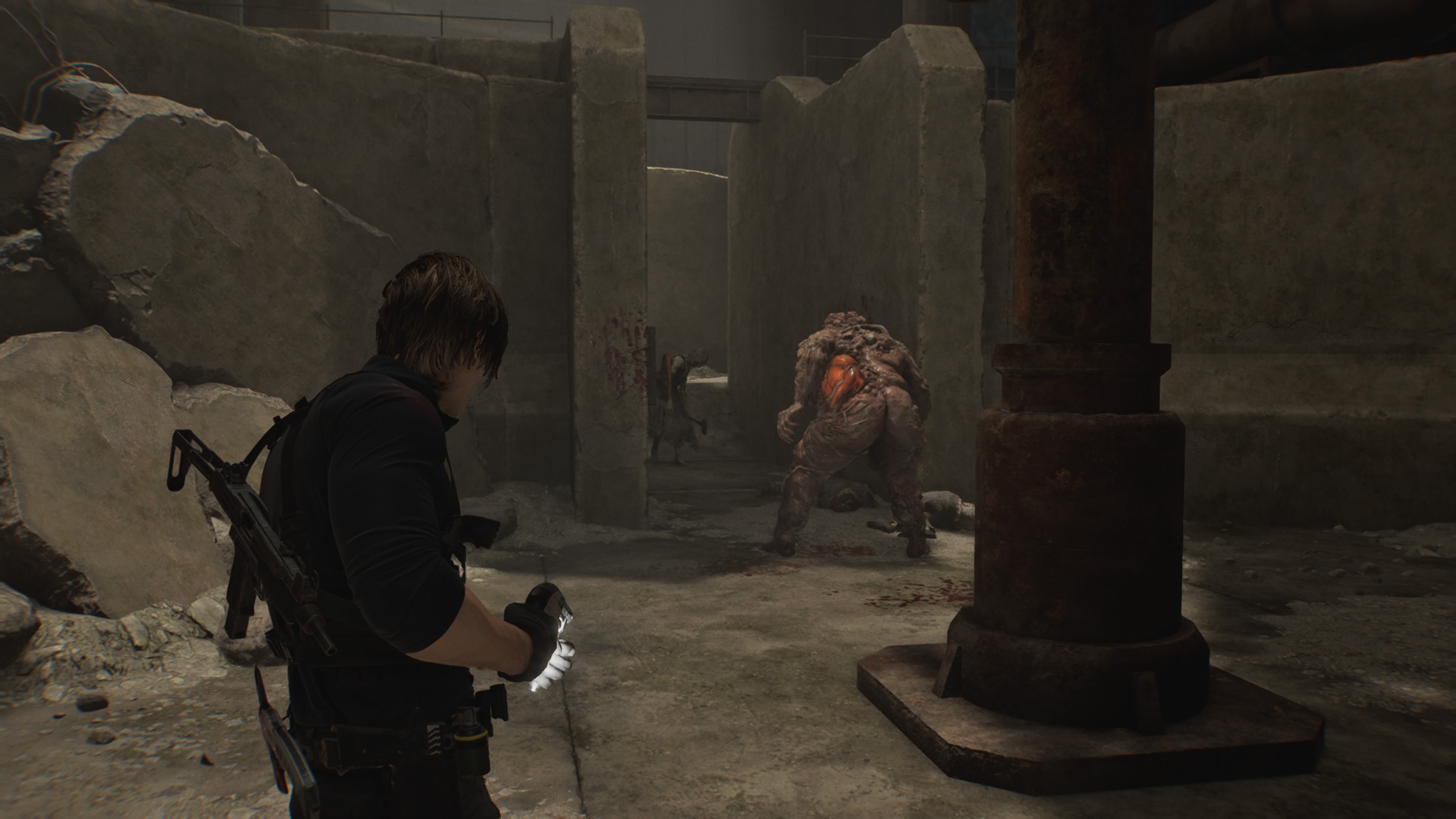 Resident Evil Requiem - Leon: oczyszczalnia, odbiornik, apartament Cedarbrook, żołnierze, korbka, moździerz