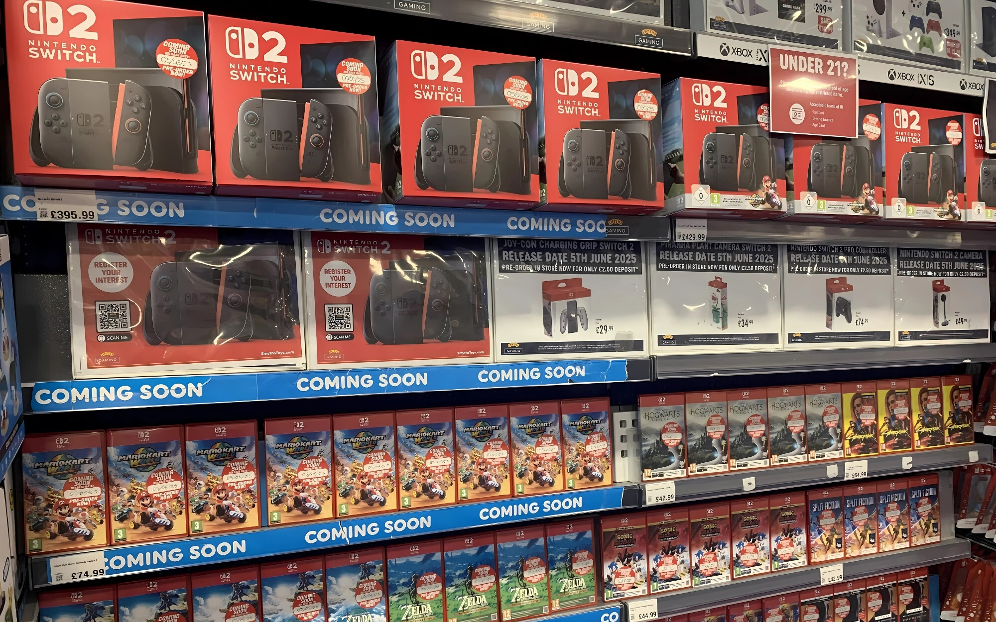 Nintendo Switch 2 - fizyczne gry