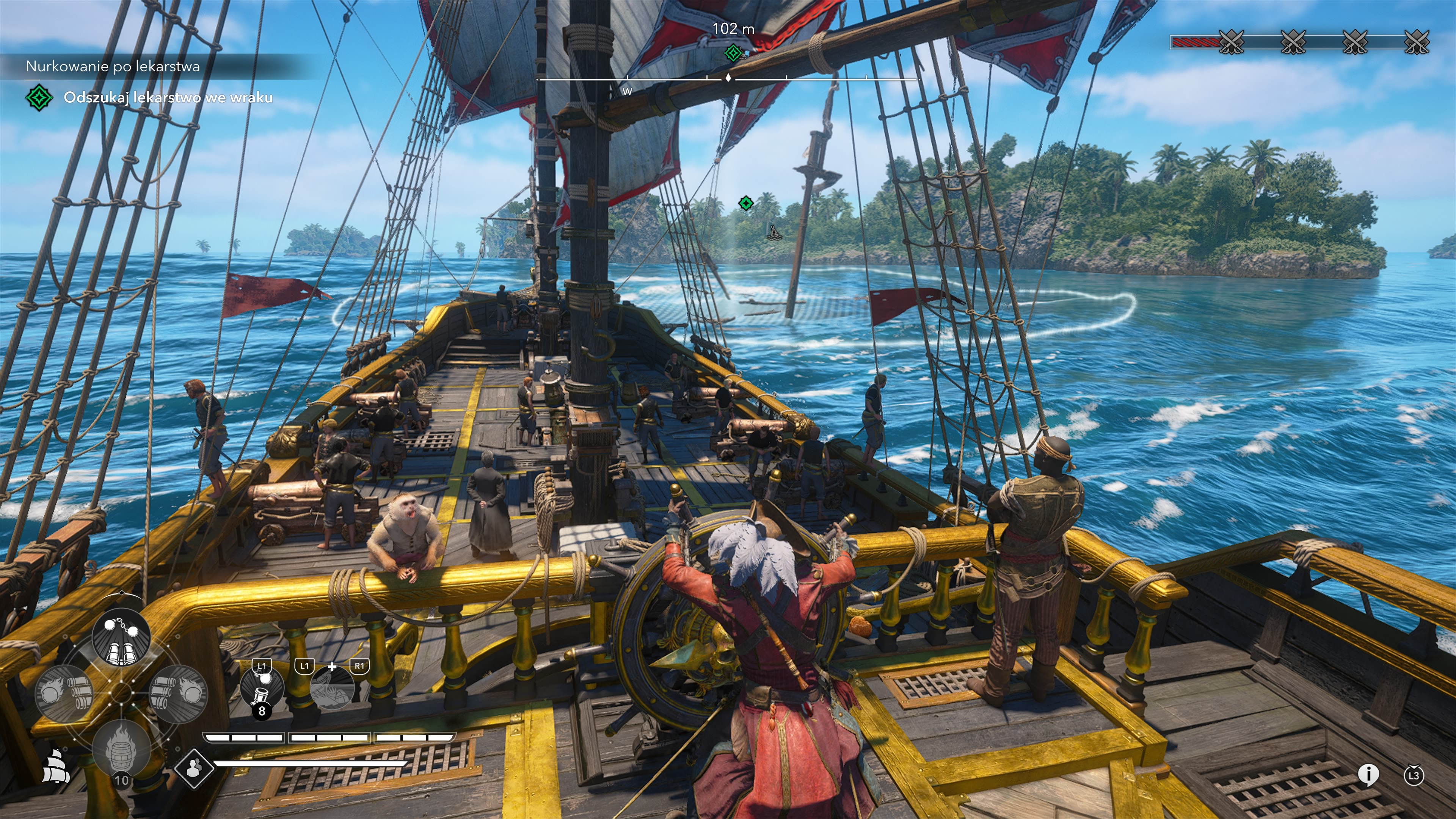 Assassin's Creed Black Flag Resynced - Nurkowanie po lekarstwa: Czarnobrody, dzwon nurkowy, San Ignacio