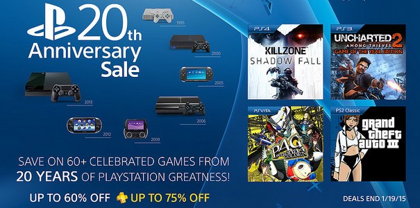 Wyprzedaż w PS Store z okazji dwudziestolecia marki PlayStation
