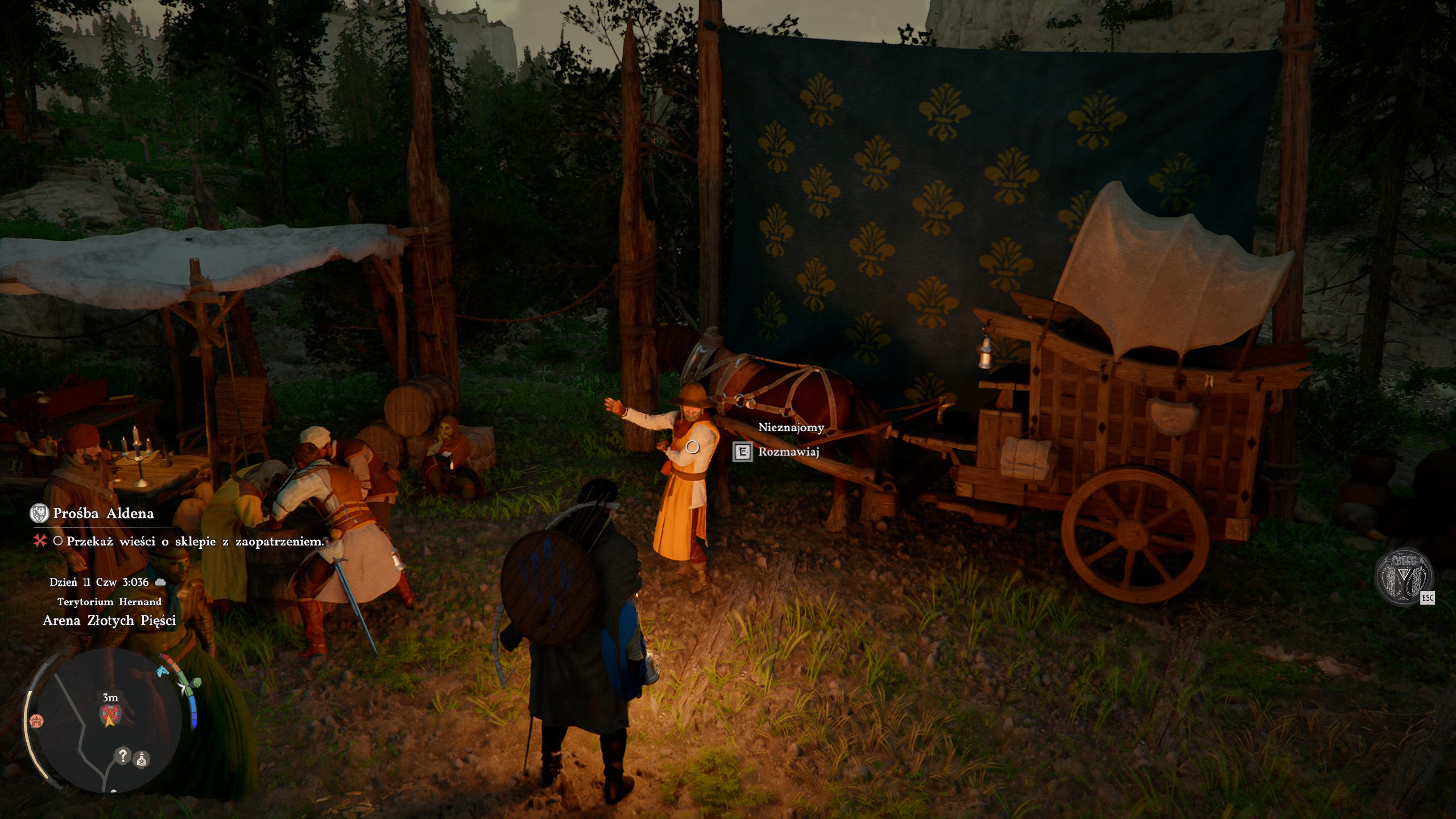 Crimson Desert - Prośba Aldena: arena, promowanie sklepu