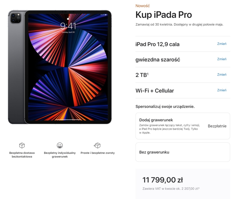 iPad Pro za nawet 11 799 zł, iMac w różnych kolorach, fioletowy iPhone 12 i inne nowości Apple – znamy ceny