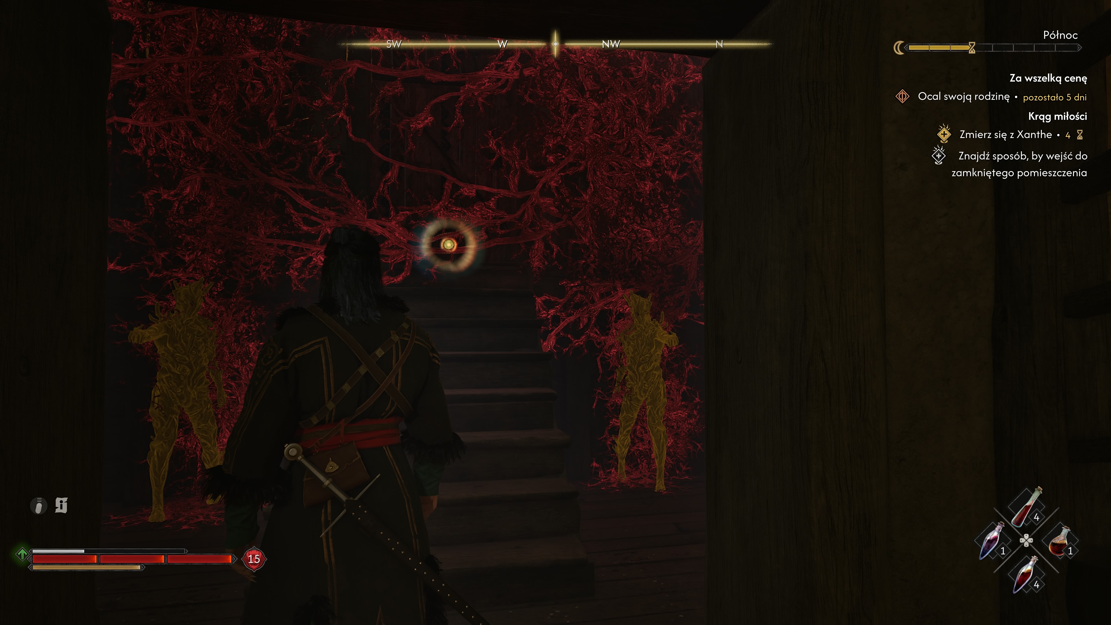 The Blood of Dawnwalker - Krąg Miłości: Xanthe, Leonard, Chariklea, latarnie, forteca, Iasmina