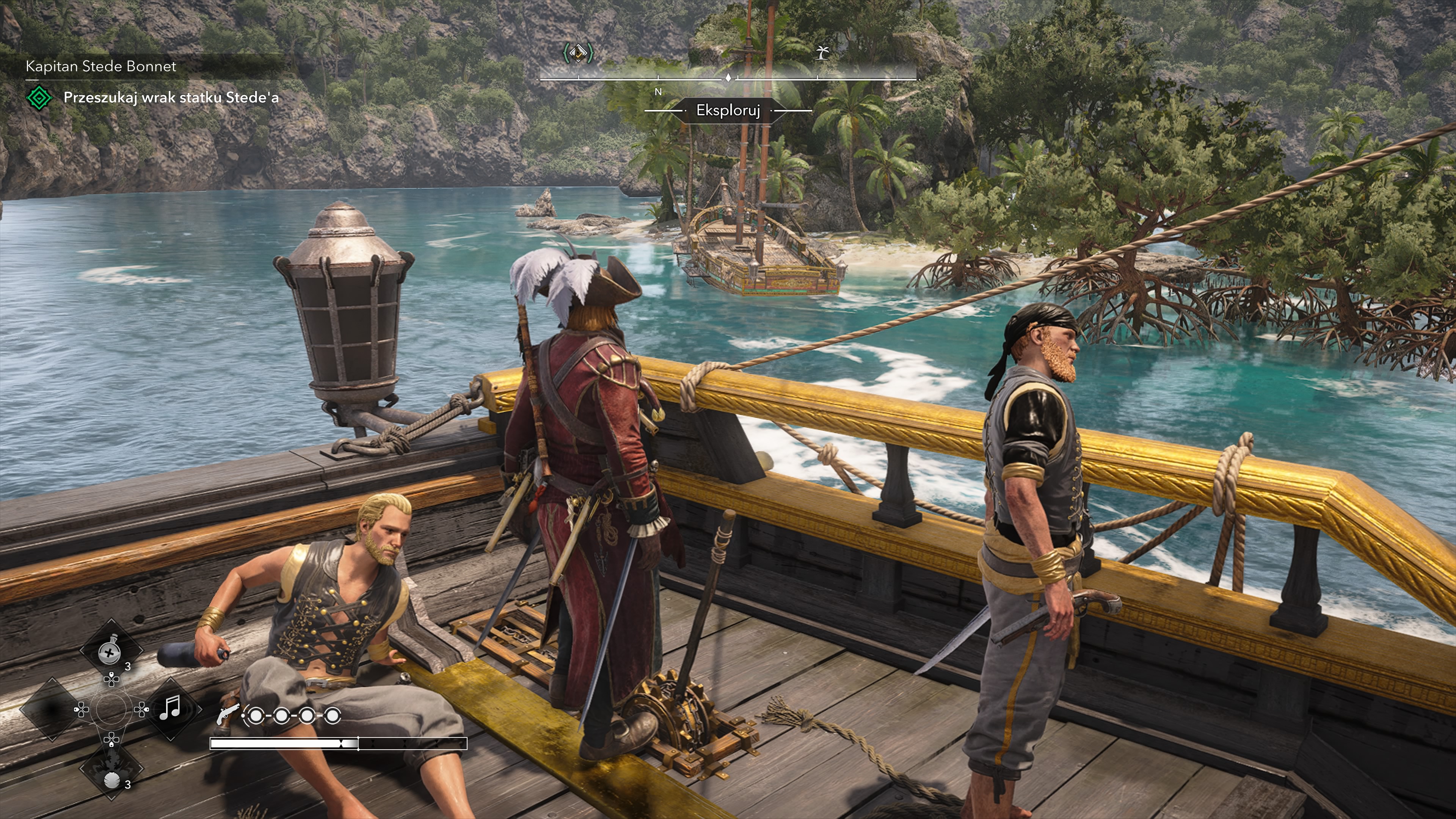 Assassin's Creed Black Flag Resynced - Kapitan Stede Bonnet: statek, Rowland