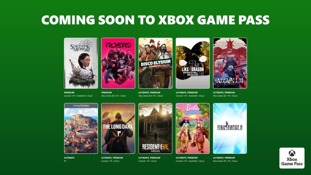 Xbox Game Pass, marzec 2026