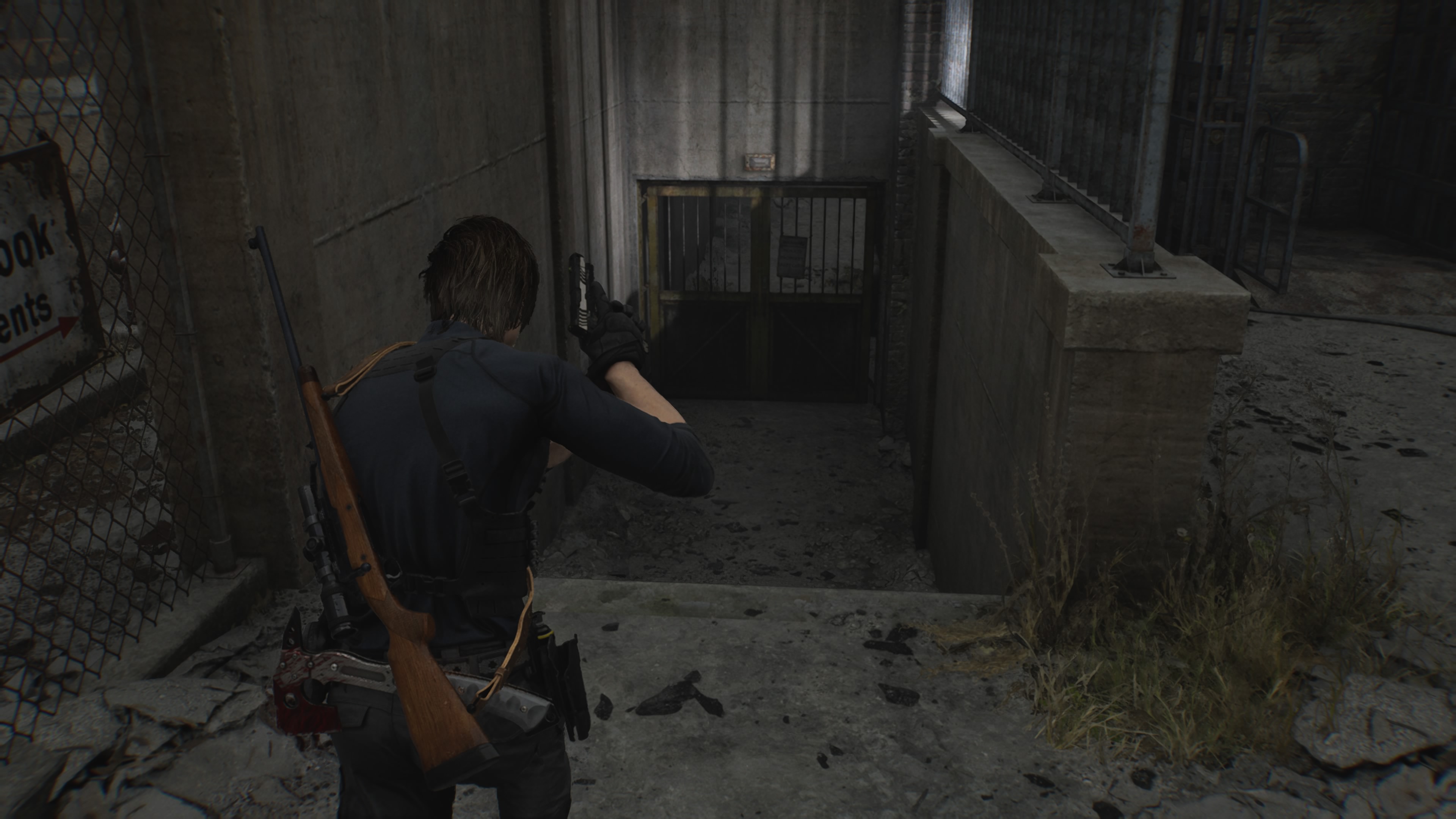 Resident Evil Requiem - Leon: brama, barykada, detonator, obóz BSAA, magazyn, dystrybutor, parking, baterie