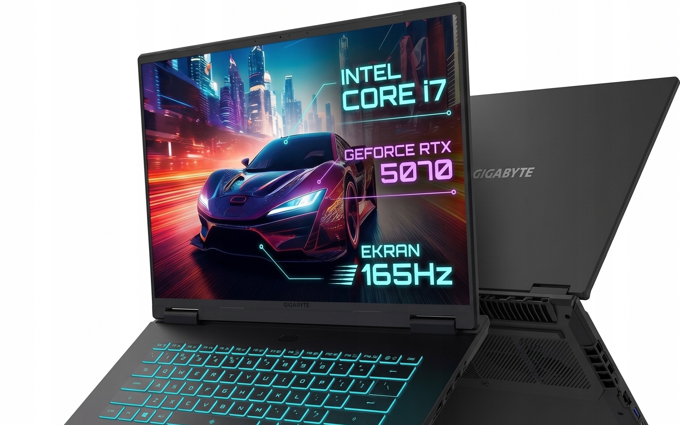 Poniżej 6000 zł za laptopa Gigabyte z RTX 5070, 32 GB RAM, 1 TB SSD, Win 11 i 165 Hz