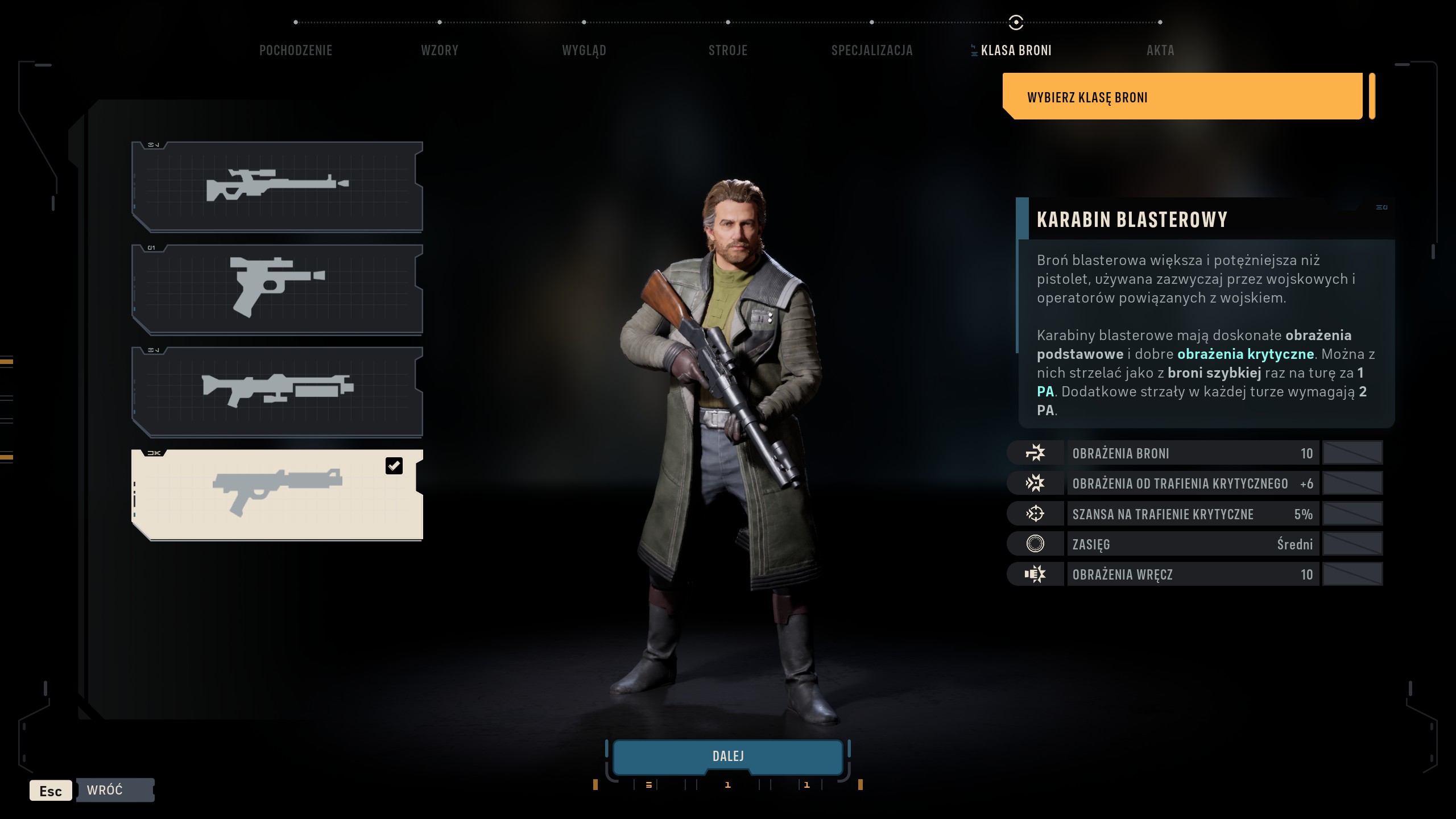 Star Wars Zero Company - Najlepsza klasa broni: blaster, karabin i pistolet, które wyposażenie najlepsze?