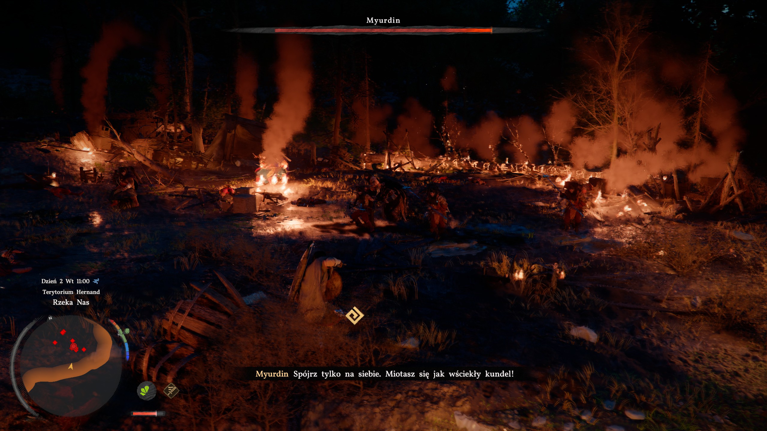 Crimson Desert - W Popiołach: Szarogłowy, Niedźwiedzie, pomóż Nairze, Yannowi, Oongonce, Muryadin