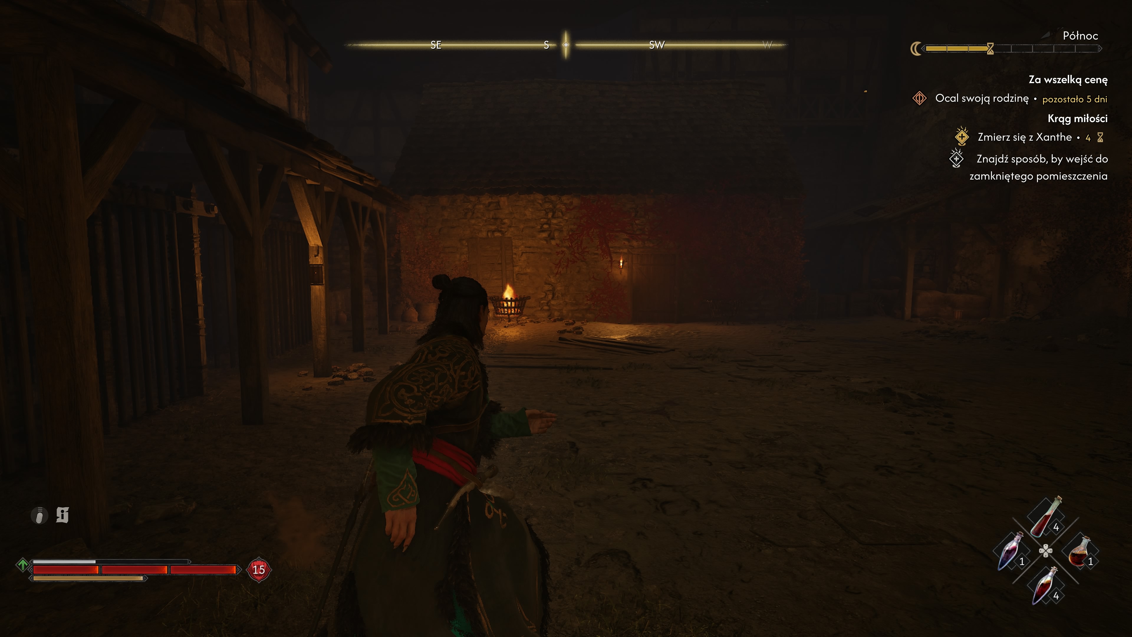 The Blood of Dawnwalker - Krąg Miłości: Xanthe, Leonard, Chariklea, latarnie, forteca, Iasmina