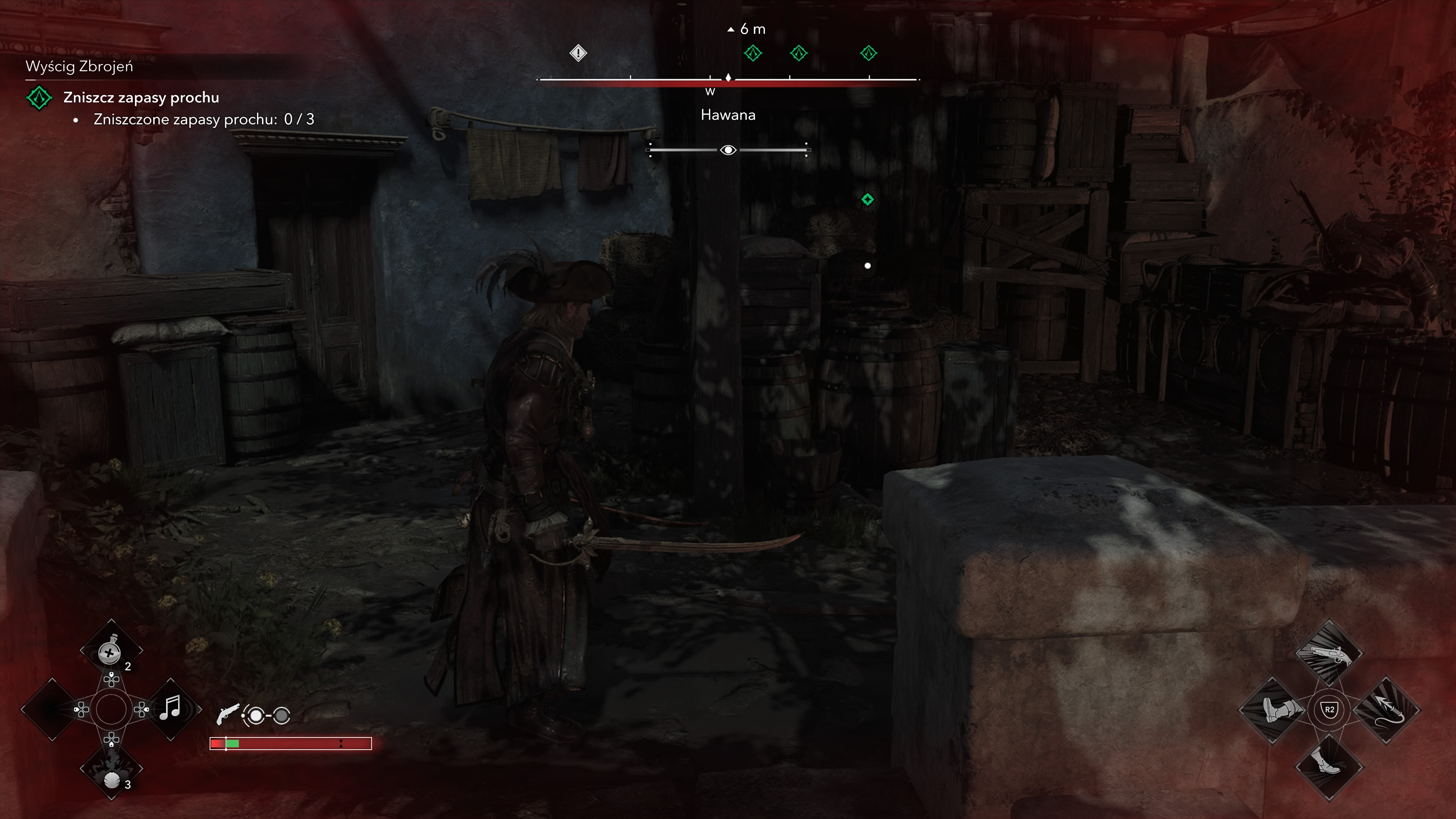 Assassin's Creed Black Flag Resynced - Wyścig zbrojeń, Upadek Flinta: Hilary Flint, magazyny prochu