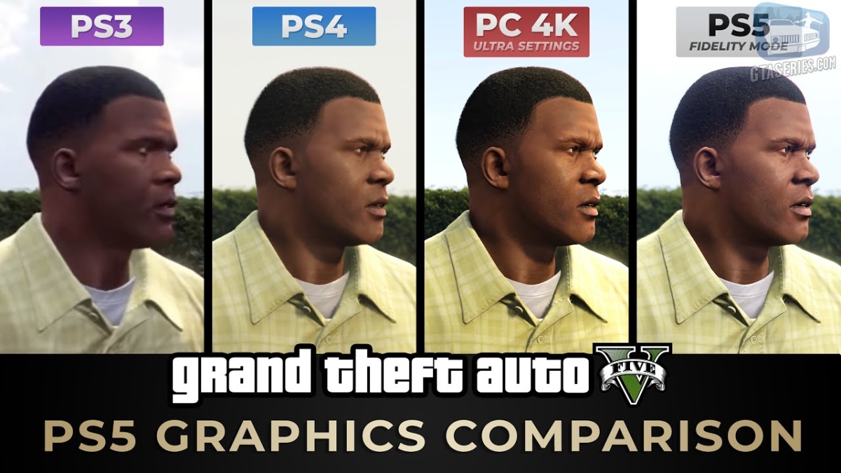 GTA 5 - PS5 vs. PC vs. PS4 vs. PS3