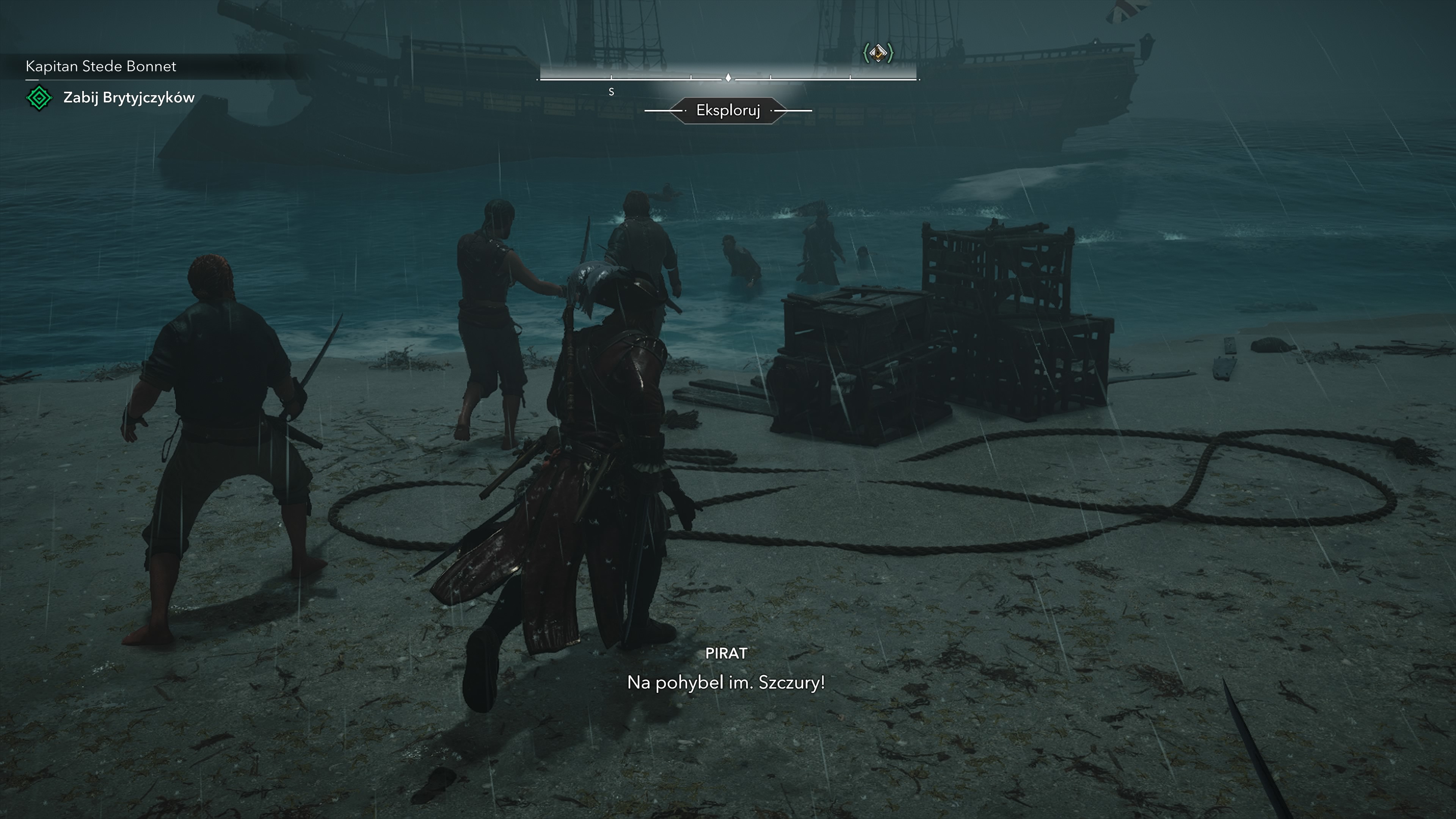 Assassin's Creed Black Flag Resynced - Kapitan Stede Bonnet: statek, Rowland