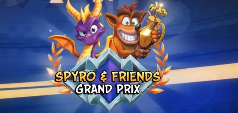 Crash Team Racing Nitro-Fueled i Spyro. Bohater bierze udział w wyścigach i promuje swoje historie