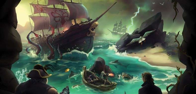 Sea of Thieves pozwoli na plądrowanie wraków statków. Gameplay pokazuje poszukiwanie skarbów
