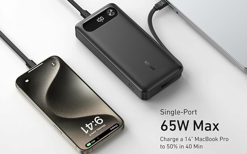 Świetny powerbank Anker o łącznej mocy 87W i 20 000 mAh za jedyne 169 zł