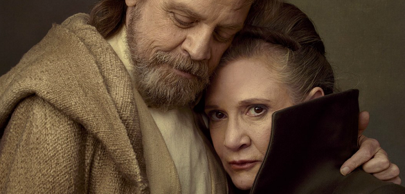 Gwiezdne Wojny: Ostatni Jedi. Carrie Fisher pomagała stworzyć dwie ważne sceny filmu