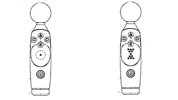 Sony patentuje kontroler przypominający PS Move z touchpadem zamiast gałki.