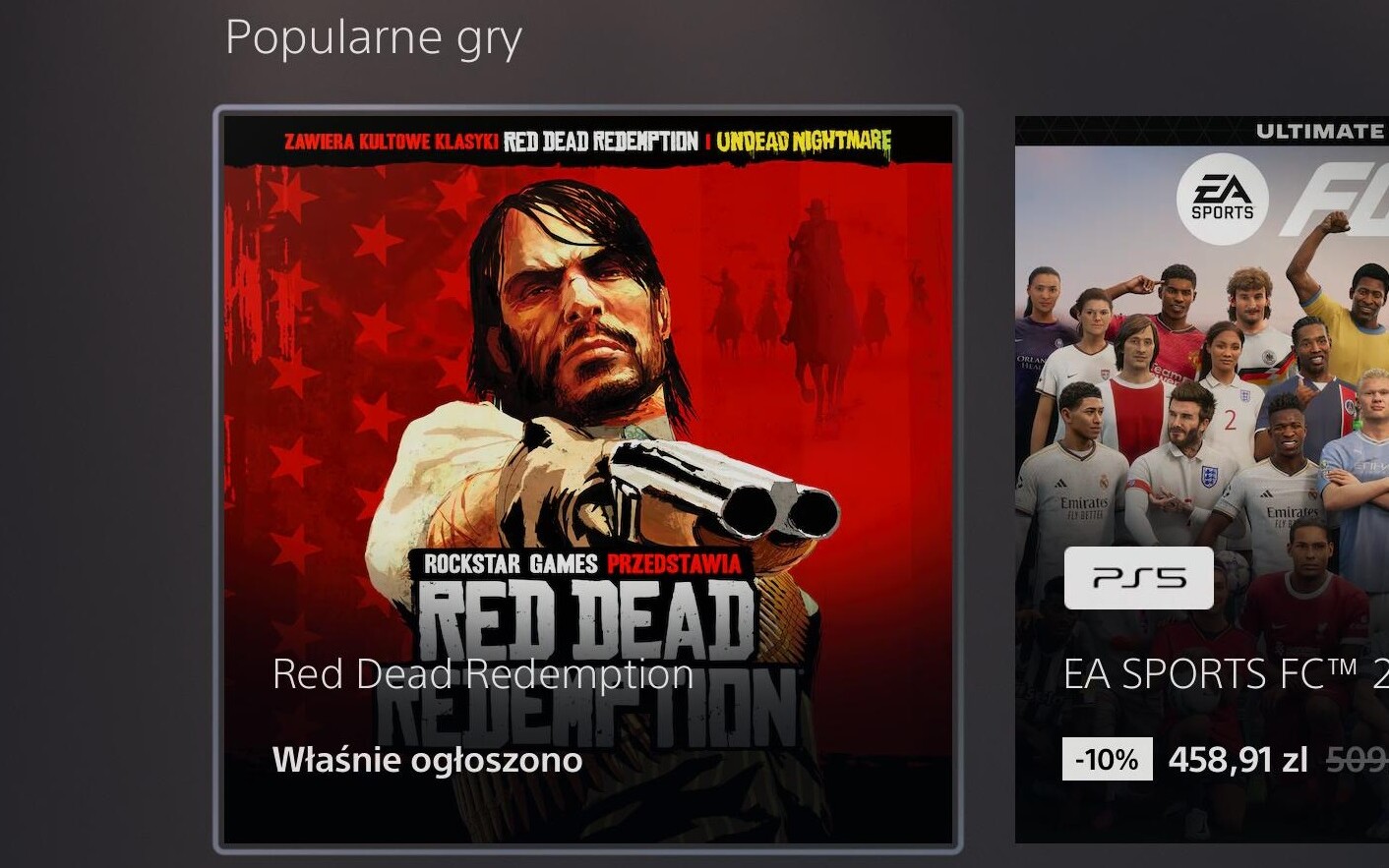 Red Dead Redemption na PlayStation Store