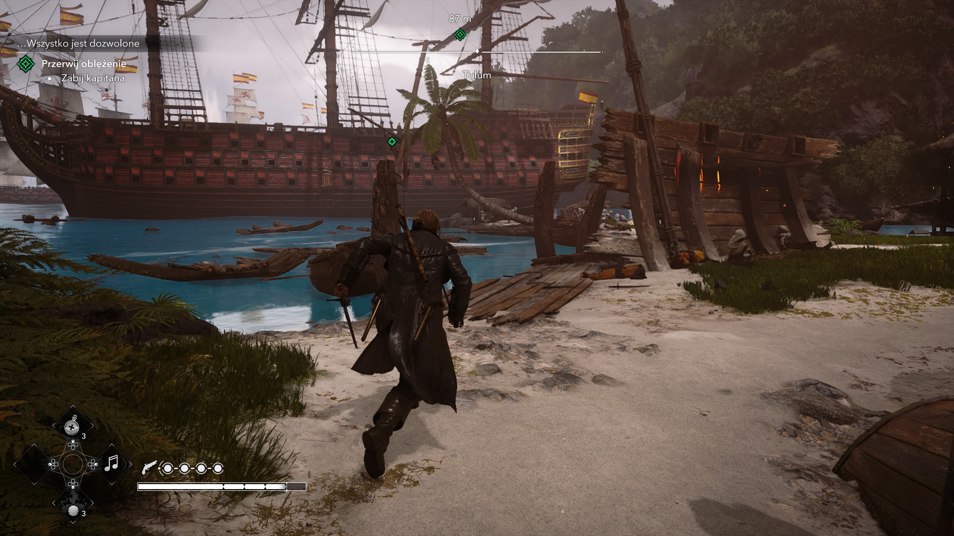 Assassin's Creed Black Flag Resynced - Wszystko jest dozwolone: brzeg, plaża, kapitan
