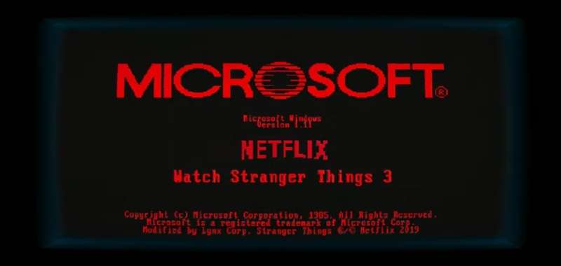 Windows 1.11 to część akcji marketingowej Microsoftu oraz Netflixa