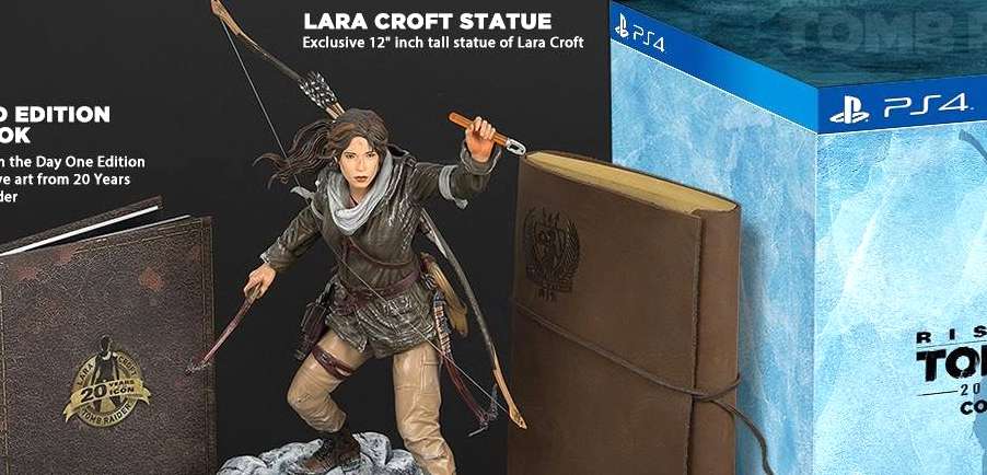 Figurka Lary i wisiorek - edycja kolekcjonerska Rise of the Tomb Raider (PS4) w Europie