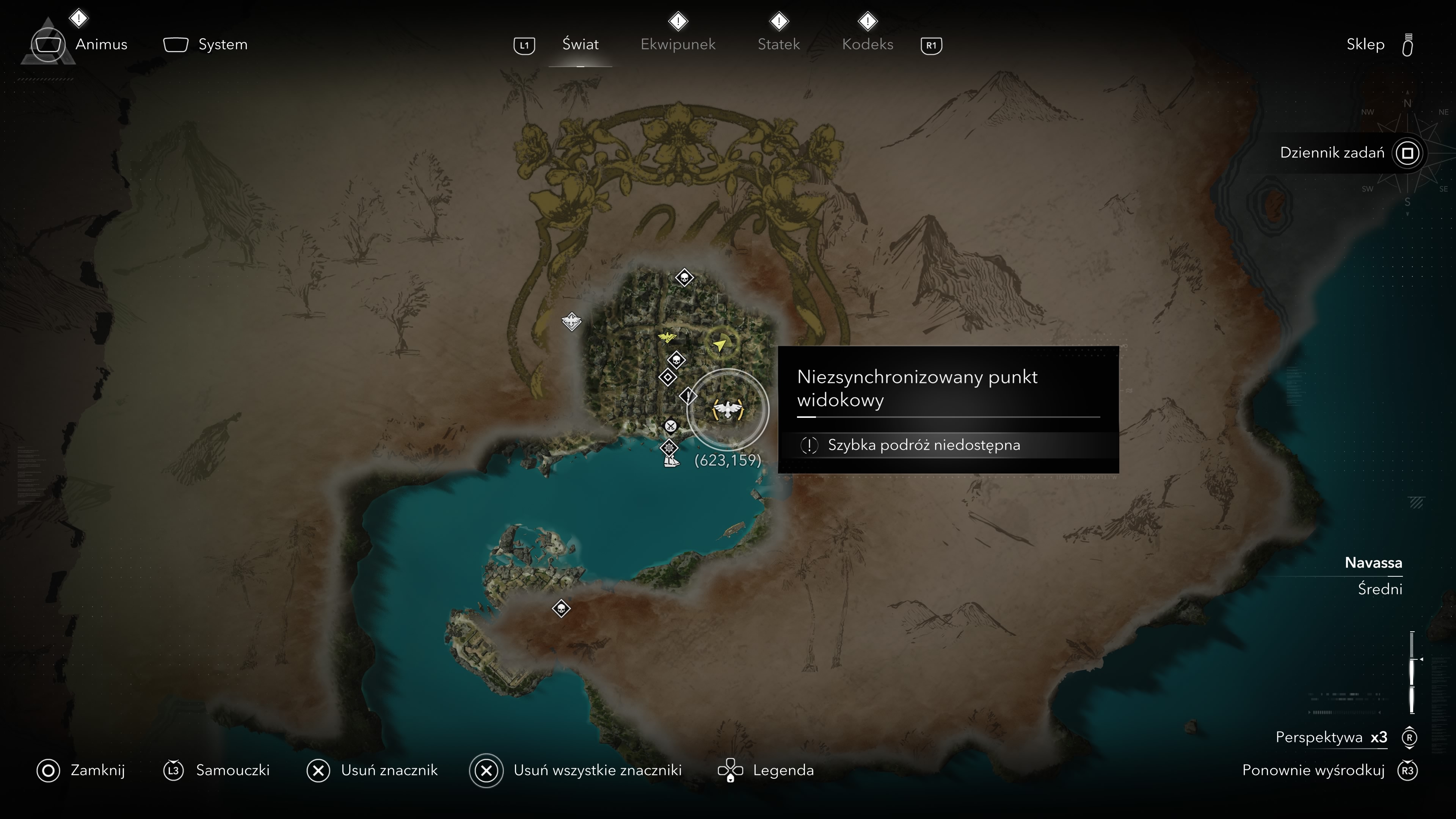 Assassin's Creed Black Flag Resynced - Wieże synchronizacyjne, punkty widokowe w Kingston