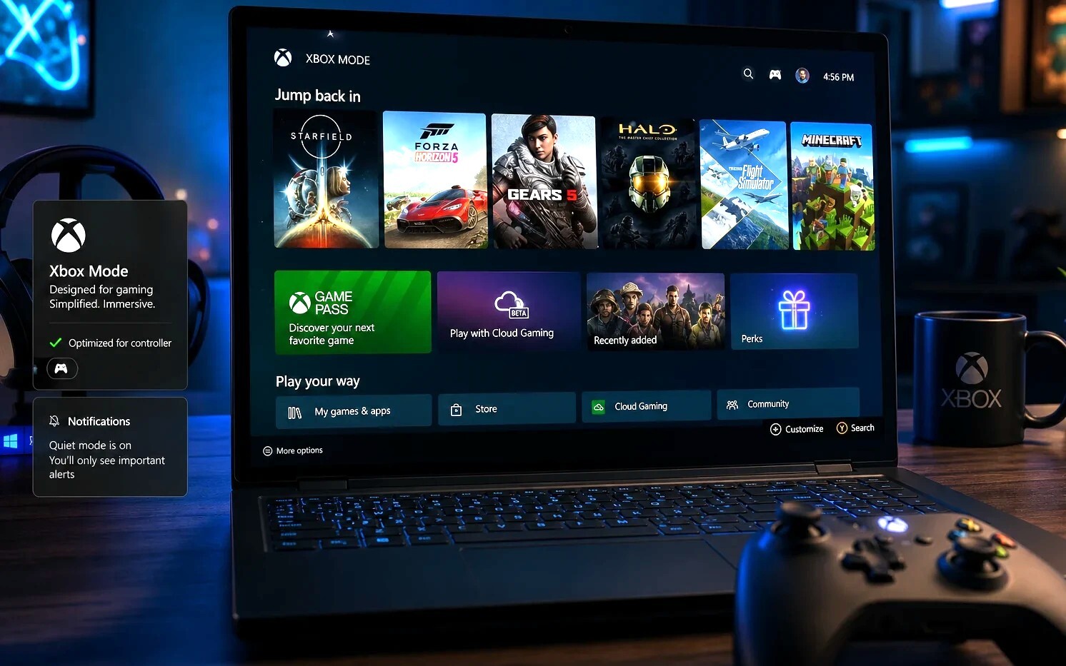 Microsoft zamienia PC w konsolę i zwiększa wydajność Windows 11. Zyskuje również Xbox Ally