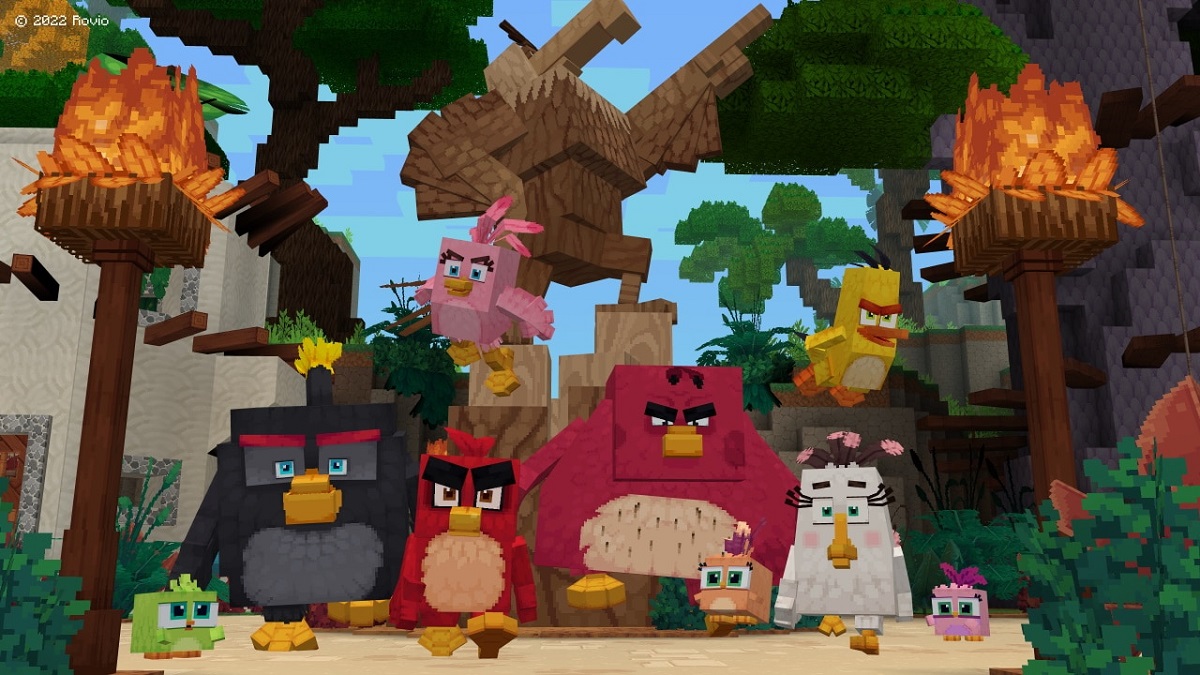 Minecraft x Angry Birds