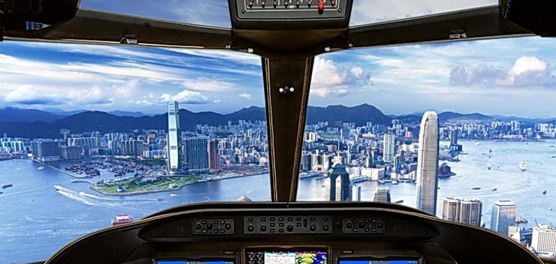 Microsoft Flight Simulator ze wszystkimi lotniskami świata. Ogromny realizm wykonania obiektów na filmie