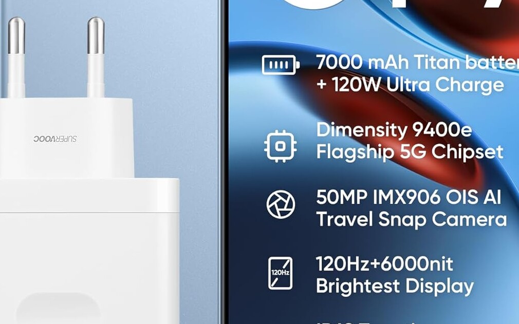 Smartfon realme GT7 z baterią 7000 mAh, 256 GB i ładowarką 120W w zestawie za 1779 zł