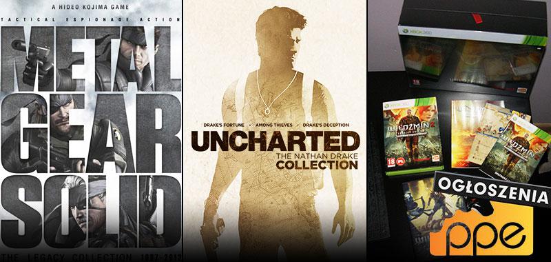 Ogłoszenia - Sony PSP, Uncharted: Kolekcja Nathana Drake&#039;a, MGS: Legacy Collection, Wiedźmin 2