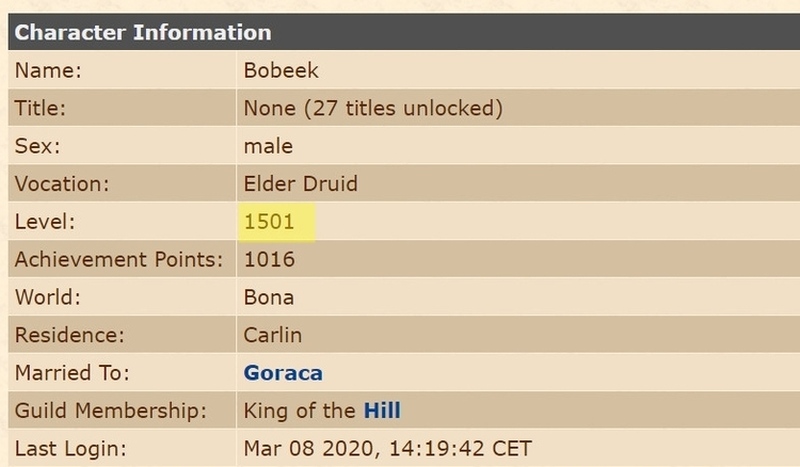 Polak wbił 1500 lvl w Tibii. Niedościgniony rekord rodaka