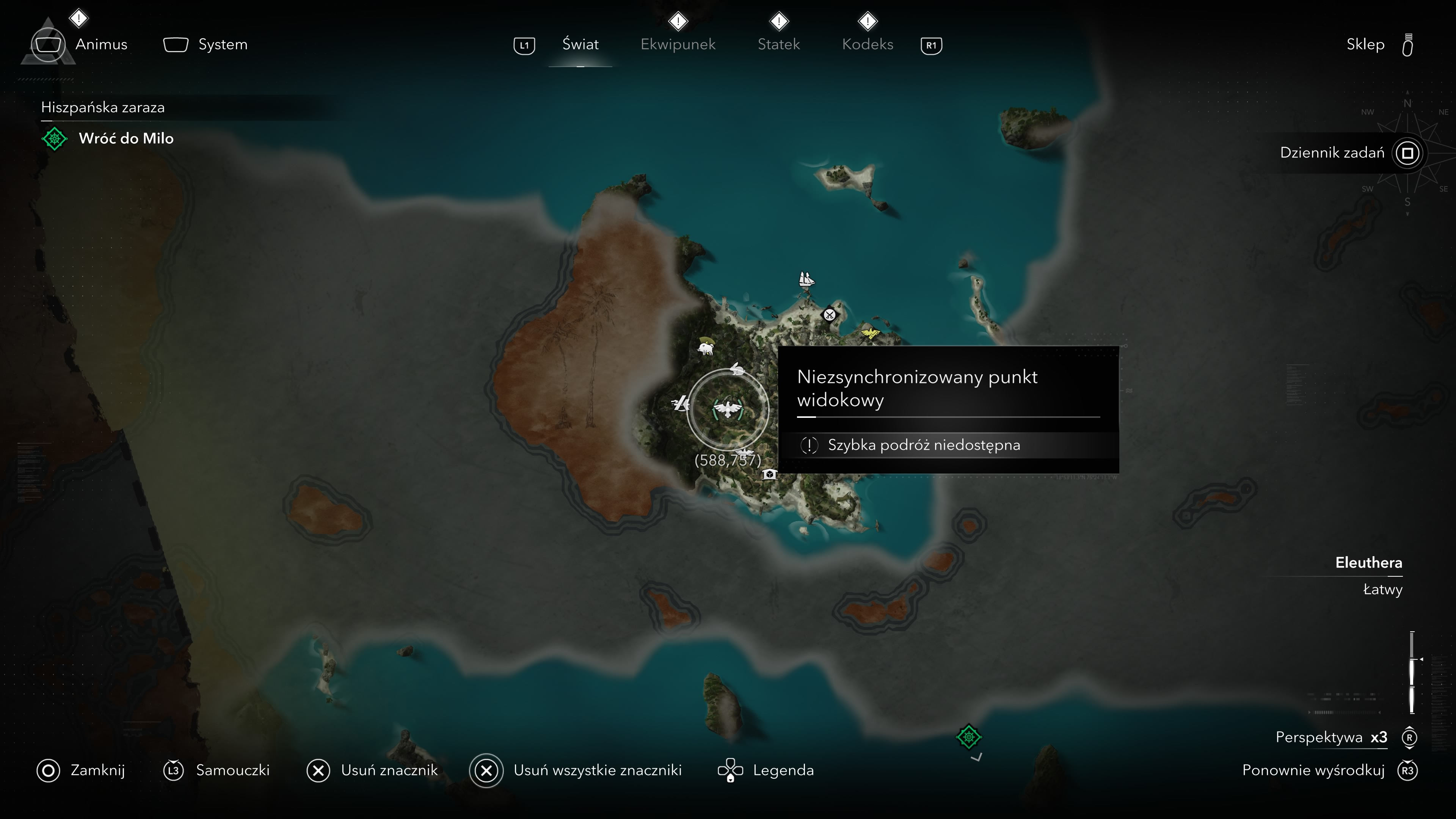 Assassin's Creed Black Flag Resynced - Wieże synchronizacyjne, punkty widokowe na Nassau