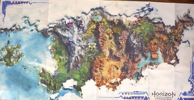 Horizon Forbidden West - mapa