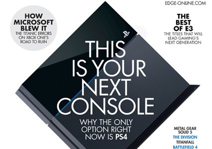 Okładka nowego EDGE: &quot;PS4 to twoja nowa konsola&quot;
