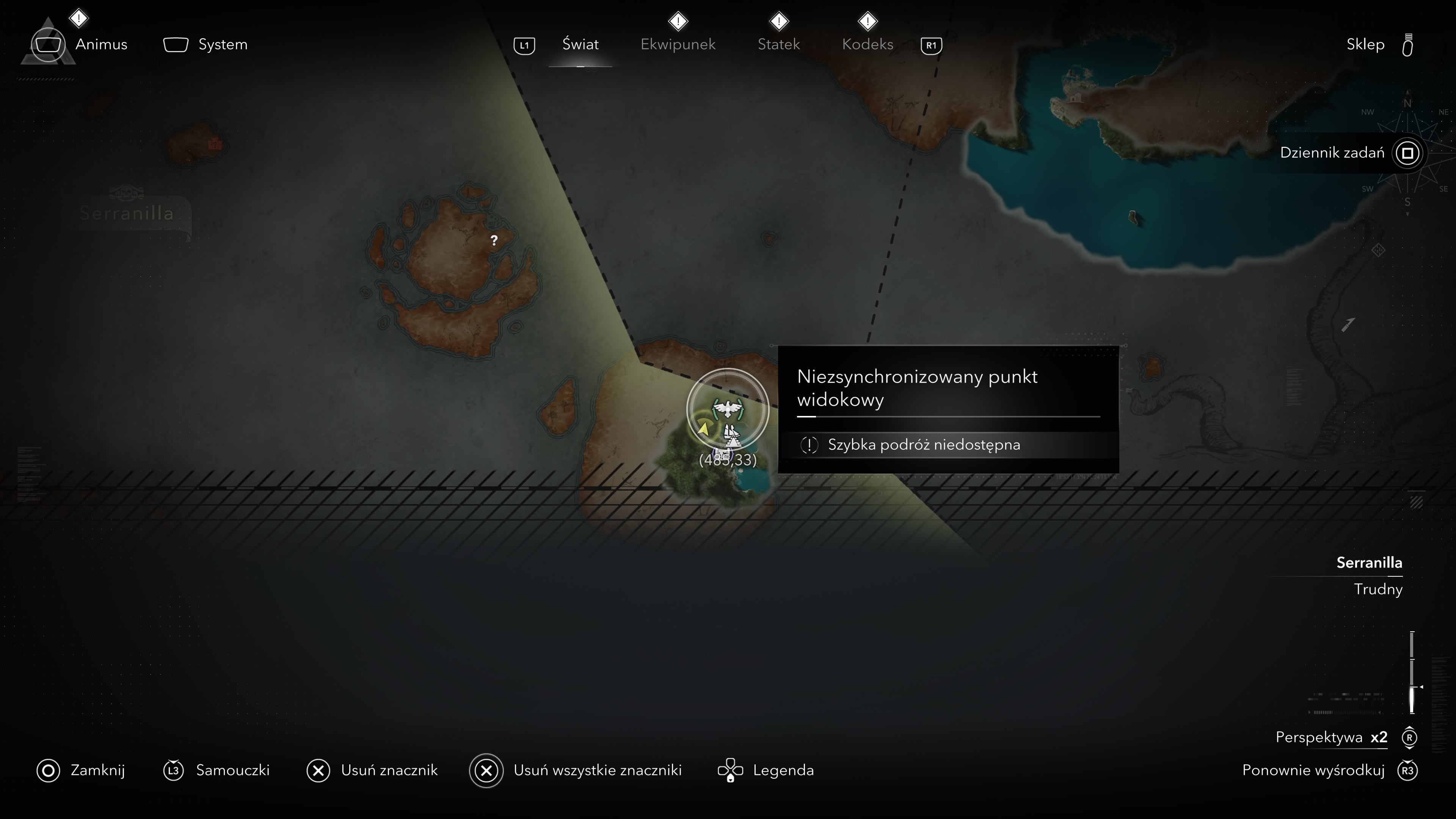 Assassin's Creed Black Flag Resynced - Wieże synchronizacyjne, punkty widokowe na Isla Providencia