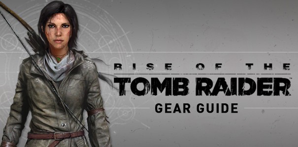 Lara Croft prezentuje swój sprzęt, jakim posłuży się w Rise of the Tomb Raider