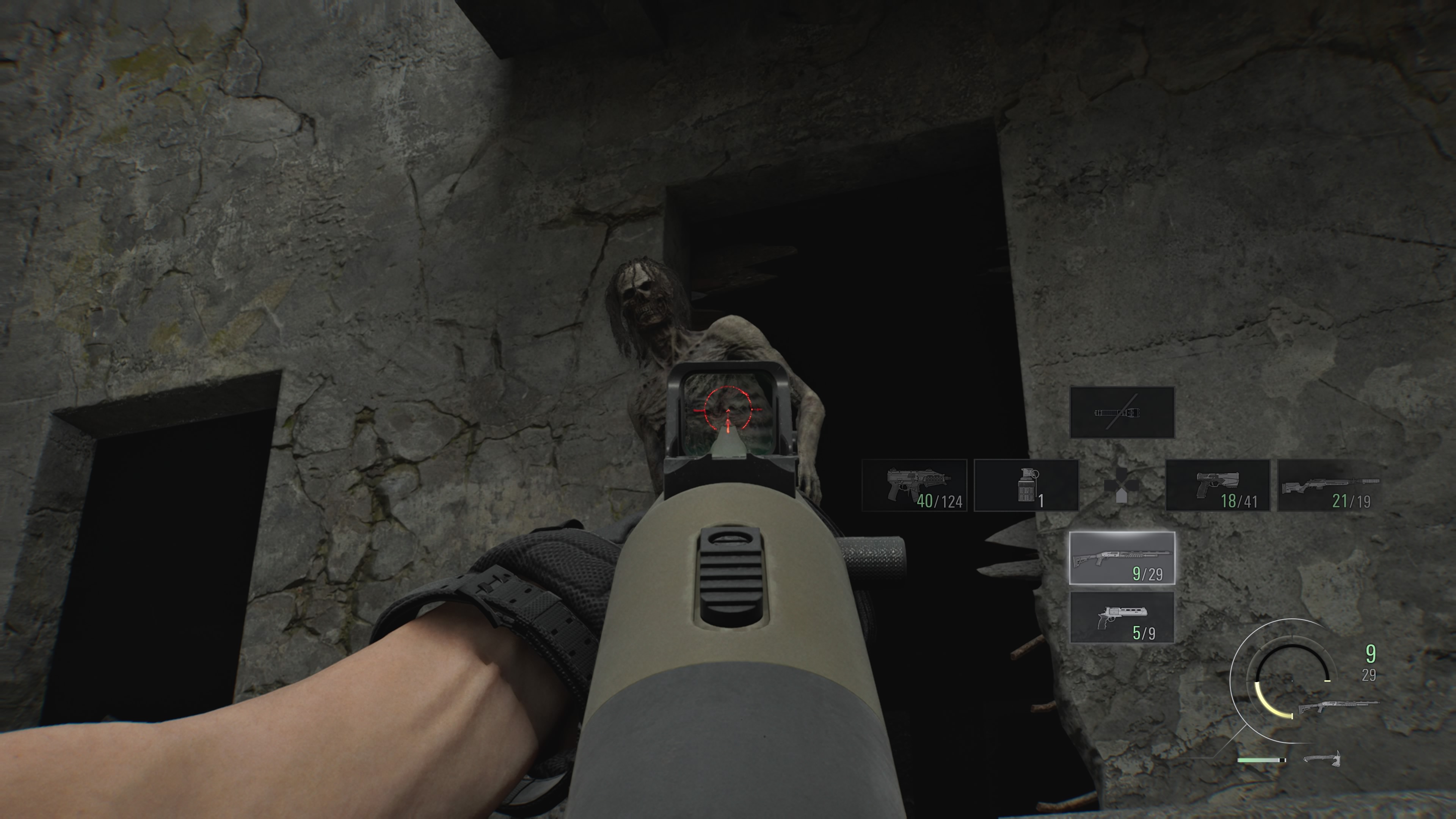 Resident Evil Requiem - Leon: Wieża Willisa, przekaźnik, szyby, winda, brama, detonator, motocykl, psy Victora