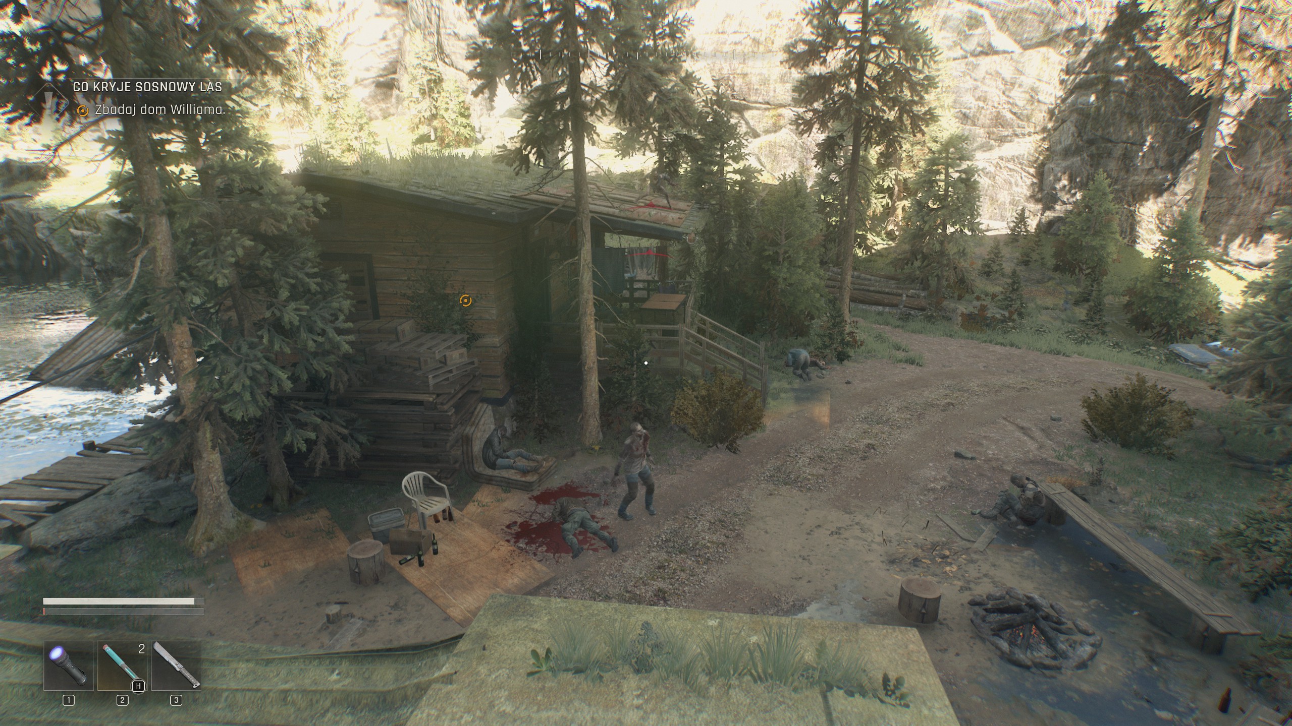 Dying Light The Beast - Co kryje sosnowy las: Eli, ojciec William, domek letniskowy