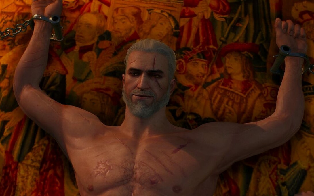 Wiedźmin 3 szczęśliwy Geralt