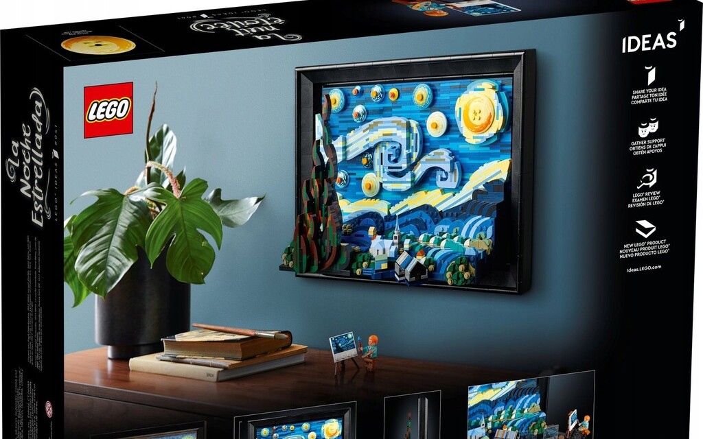 Piękny obraz van Gogha w wersji LEGO - Gwiaździsta noc z 2316 elementami za 549 zł zamiast 739 zł