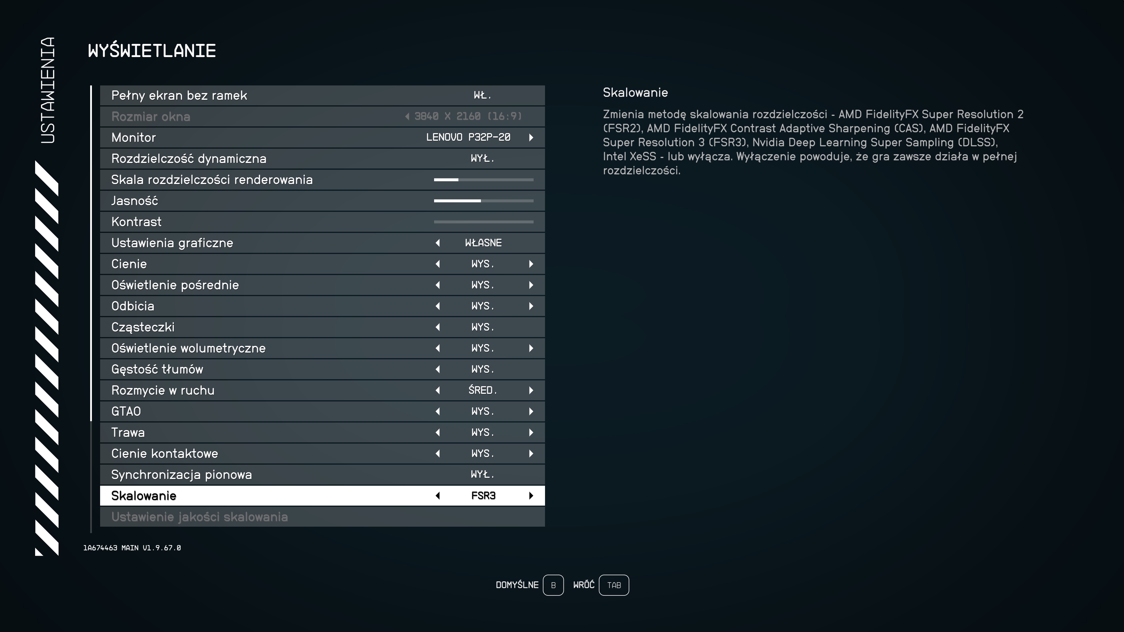Starfield AMD FSR3