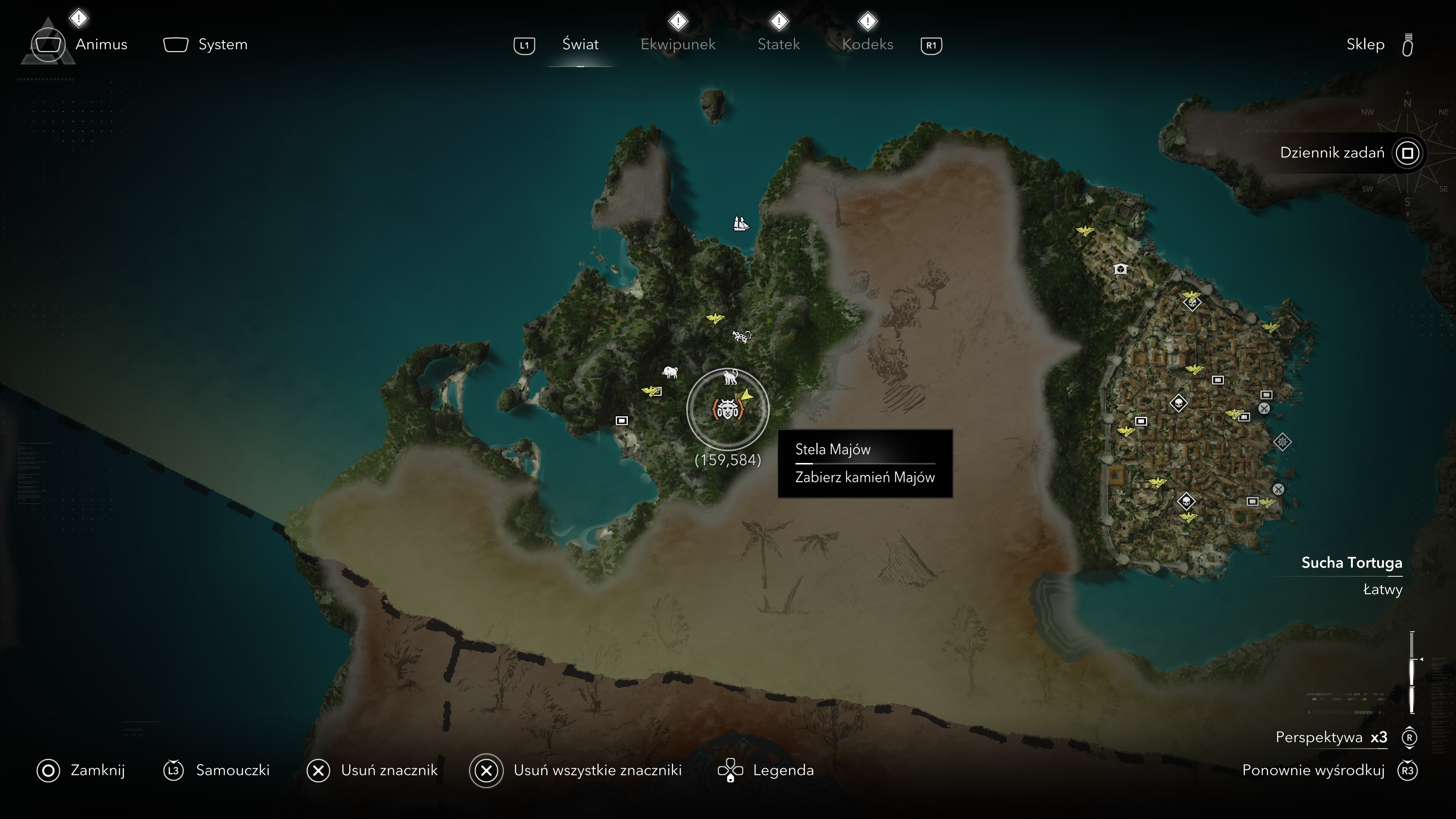 Assassin's Creed Black Flag Resynced - Stele Majów na Przylądek Bonavista