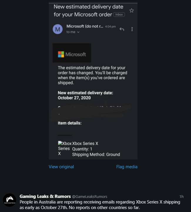 Xbox Series X może trafić do niektórych graczy wcześniej. Microsoft wysyła wiadomości o wysyłce