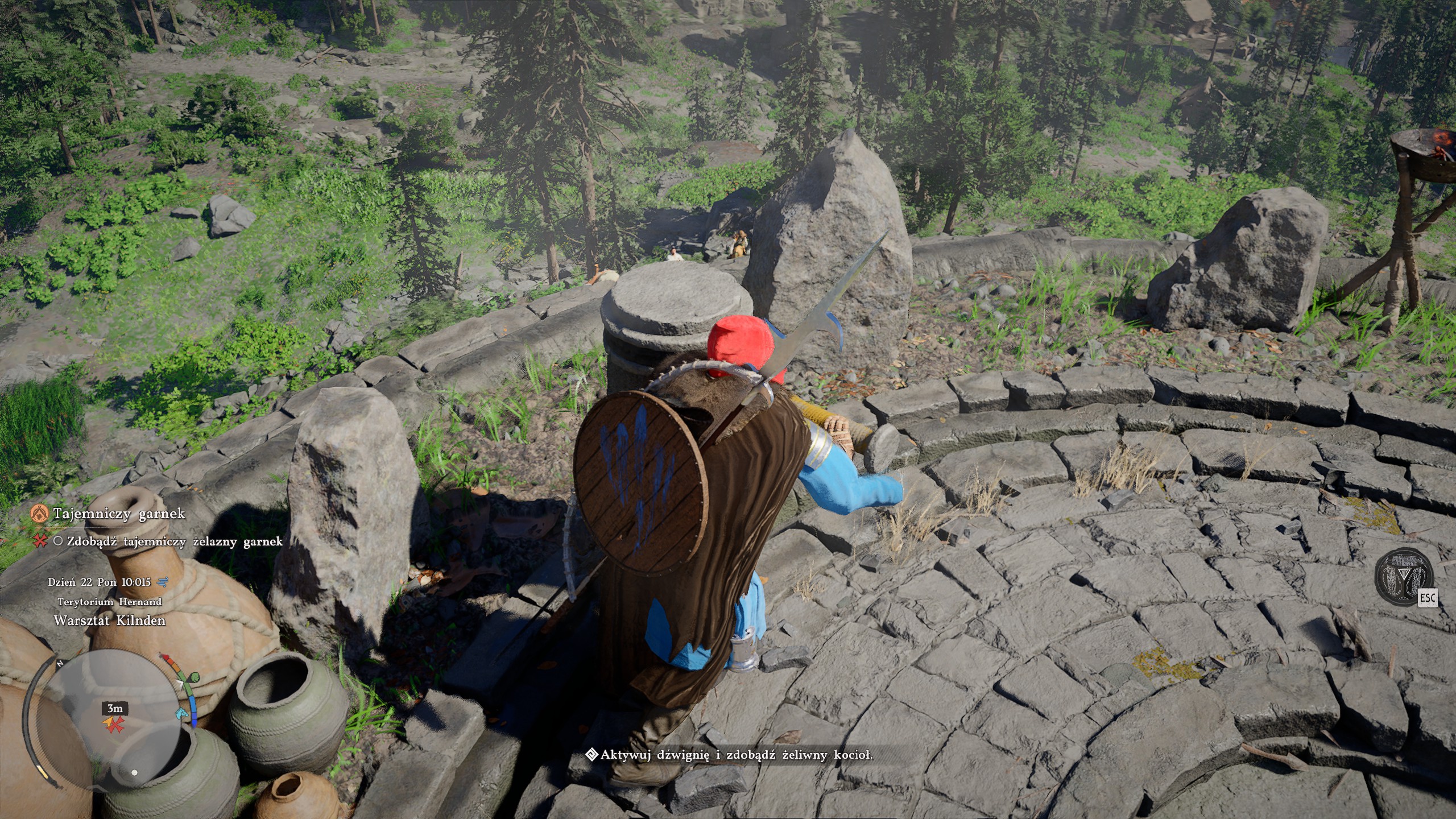 Crimson Desert - Tajemniczy garnek: dźwignia