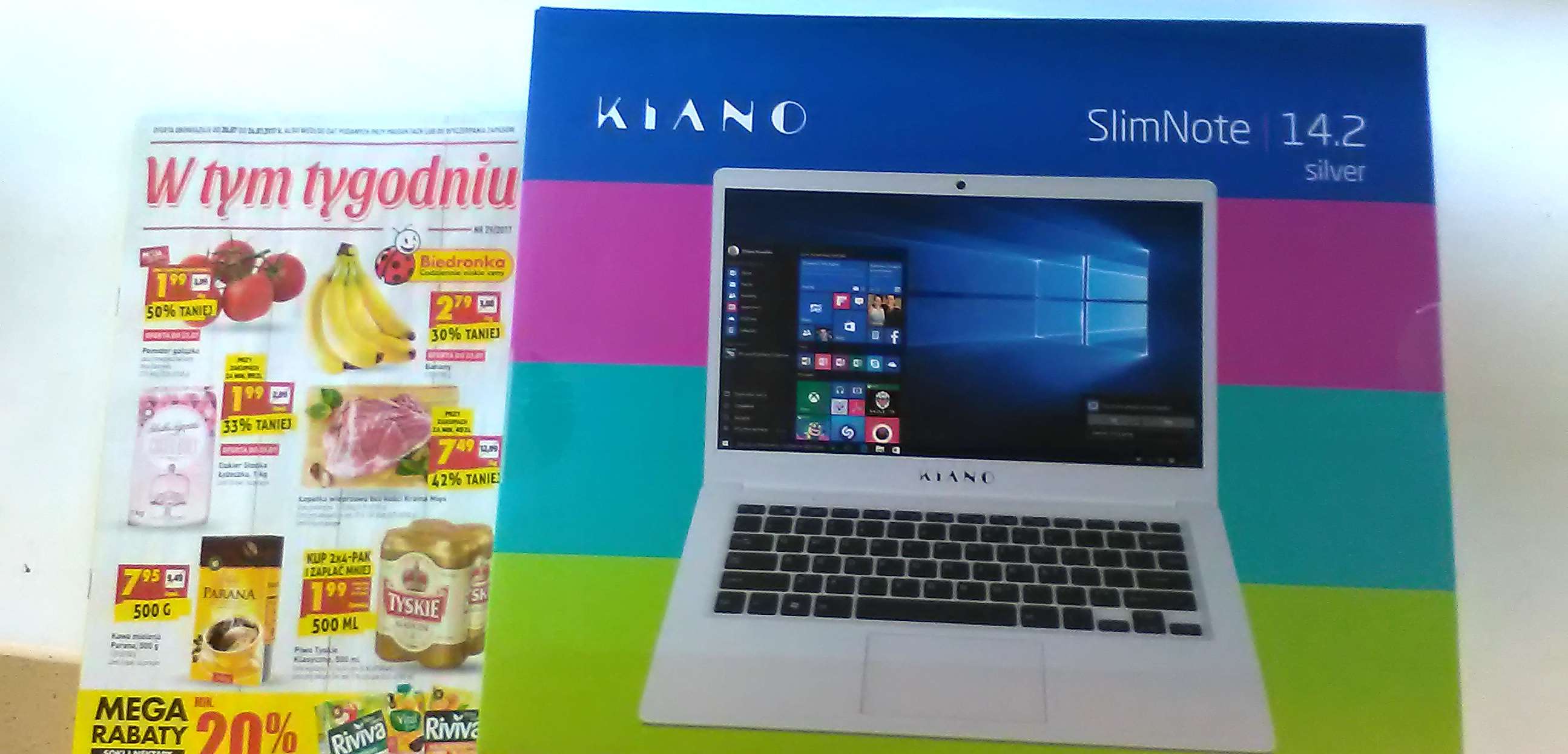 Kiano SlimNote 14.2 w Biedronce. Laptop za 599 zł