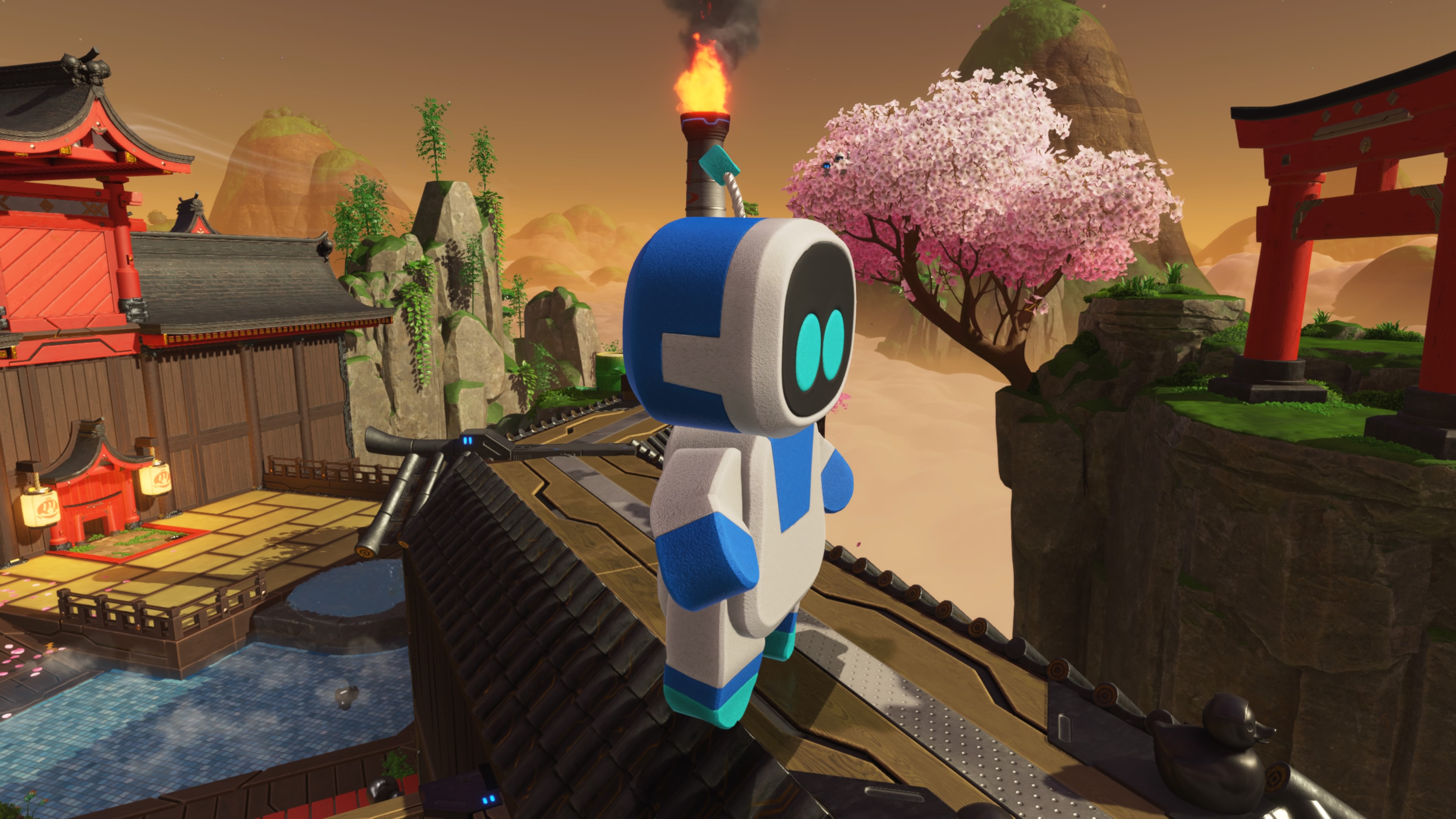 ASTRO BOT - Łaźniowe starcie: boty, fragmenty układanki (puzzle), teleporty, ich lokalizacja