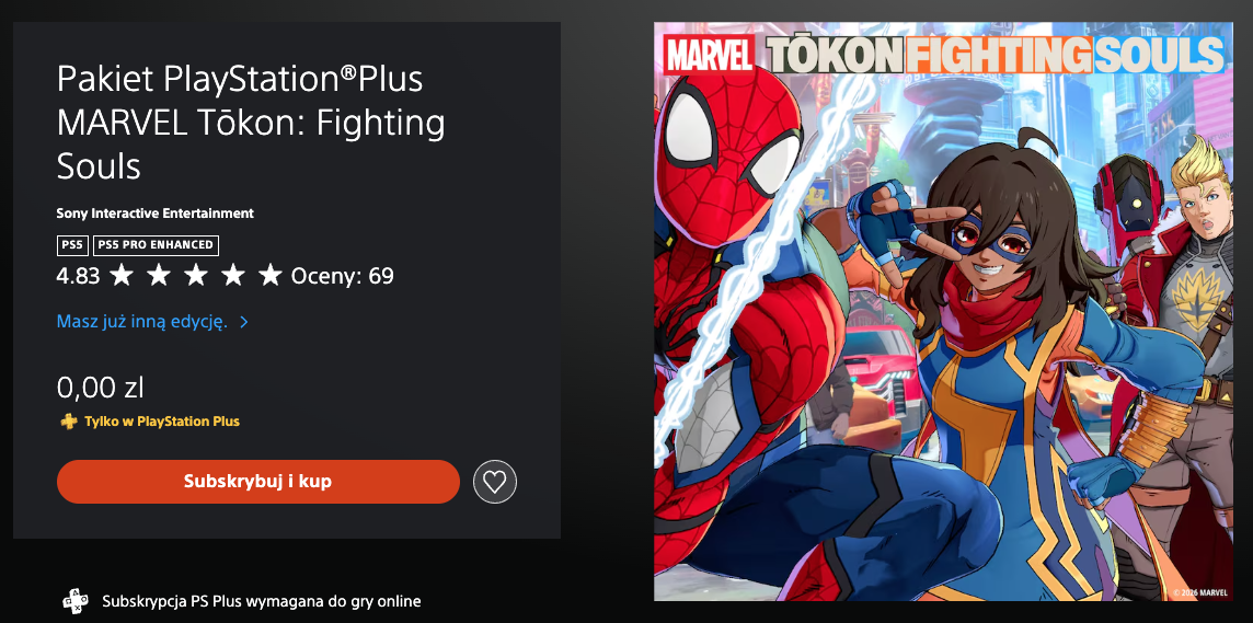 Marvel Tokon Fighting Souls prezent dla graczy